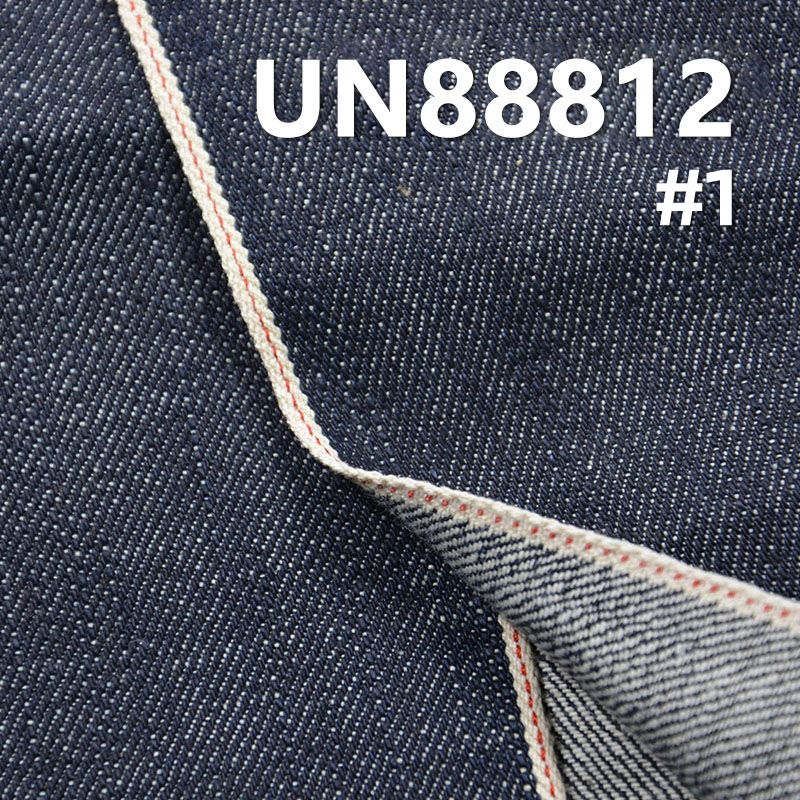 全棉竹节右斜红边牛仔 12oz 32/33" UN88812