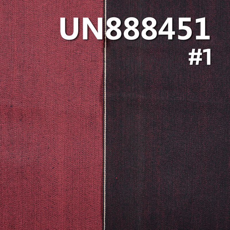 62.5%棉,37.5%滌竹節右斜紅邊牛仔布 12oz 33/34" UN888451