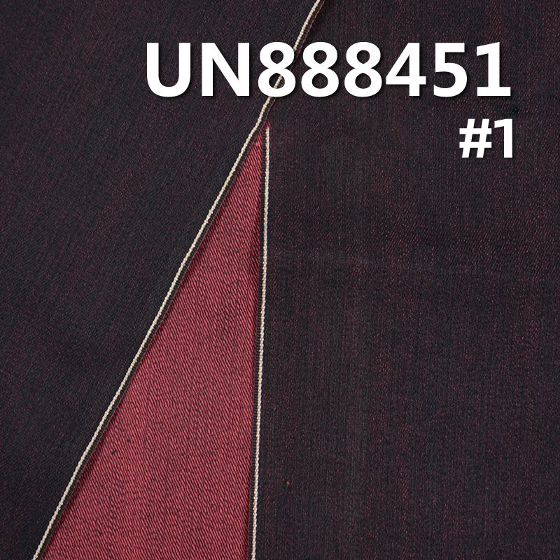 62.5%棉,37.5%滌竹節右斜紅邊牛仔布 12oz 33/34" UN888451