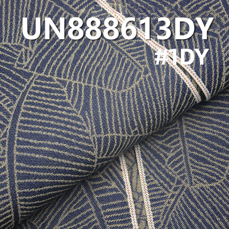 全棉色织色边提花牛仔布 12.6oz 32/33" UN888613DY