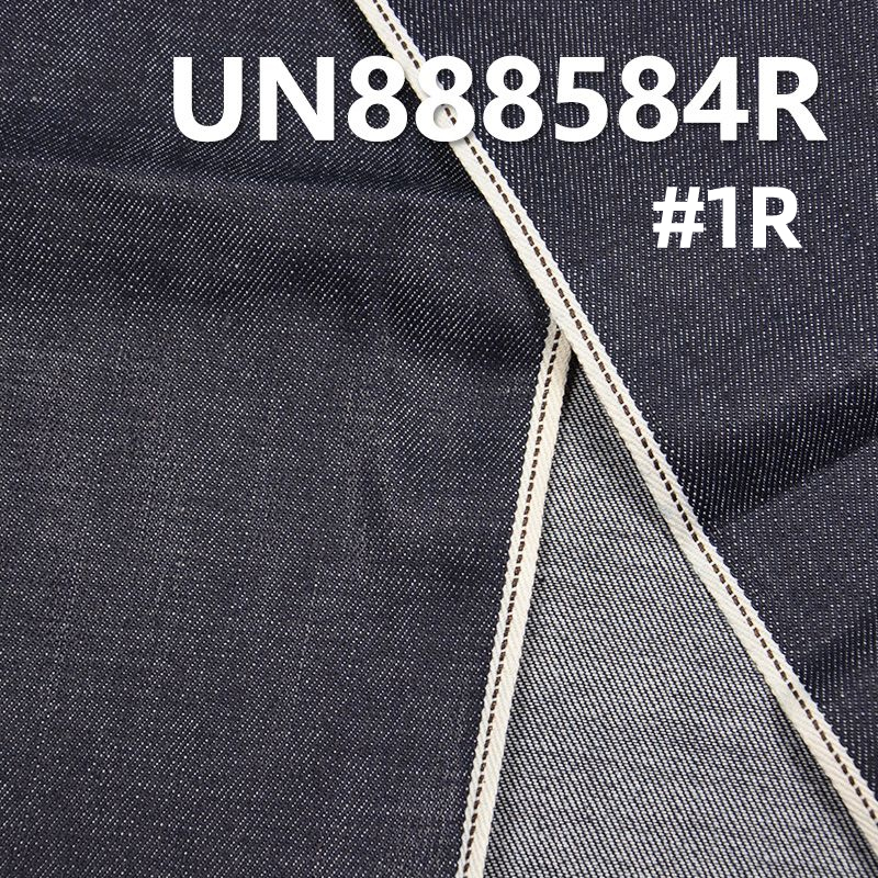 全棉竹節退漿右斜色邊牛仔布 12oz 30/31" UN888584R