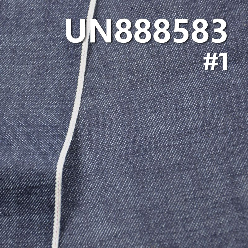 全棉竹節右斜紅邊牛仔布 13.5oz 32/33" UN888583