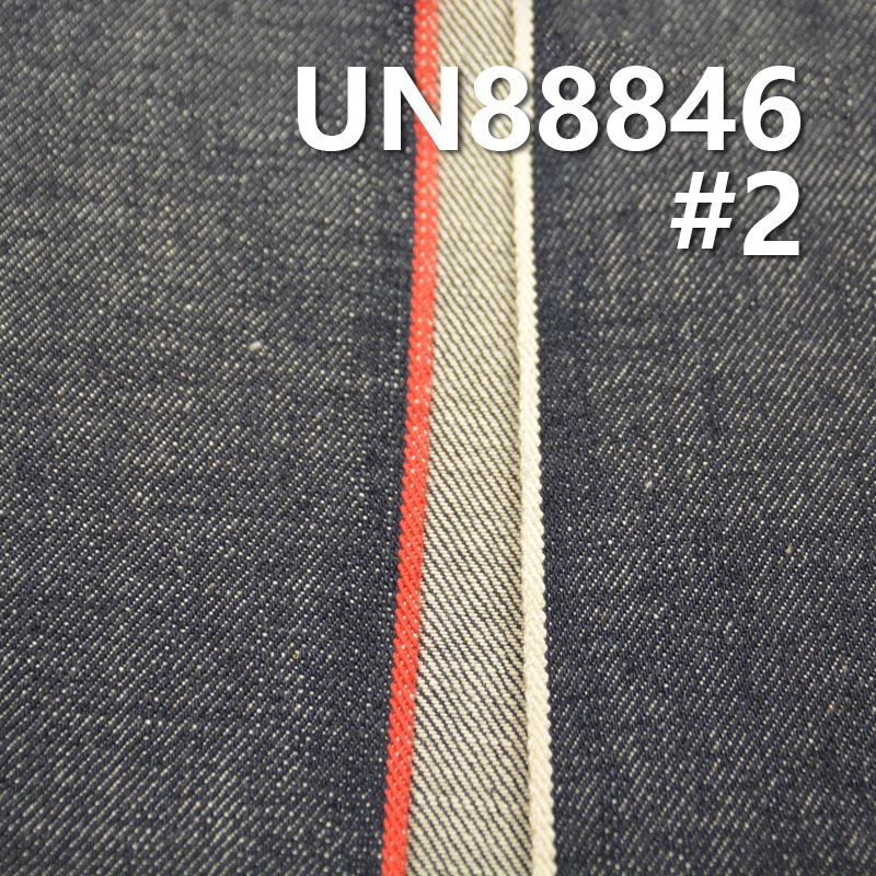 全棉竹节右斜红边牛仔布 13.5oz 32" UN88846