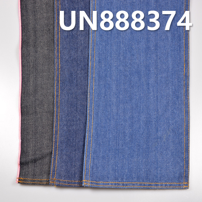 100%棉竹节右斜红边牛仔布 13oz 29/30" UN888374