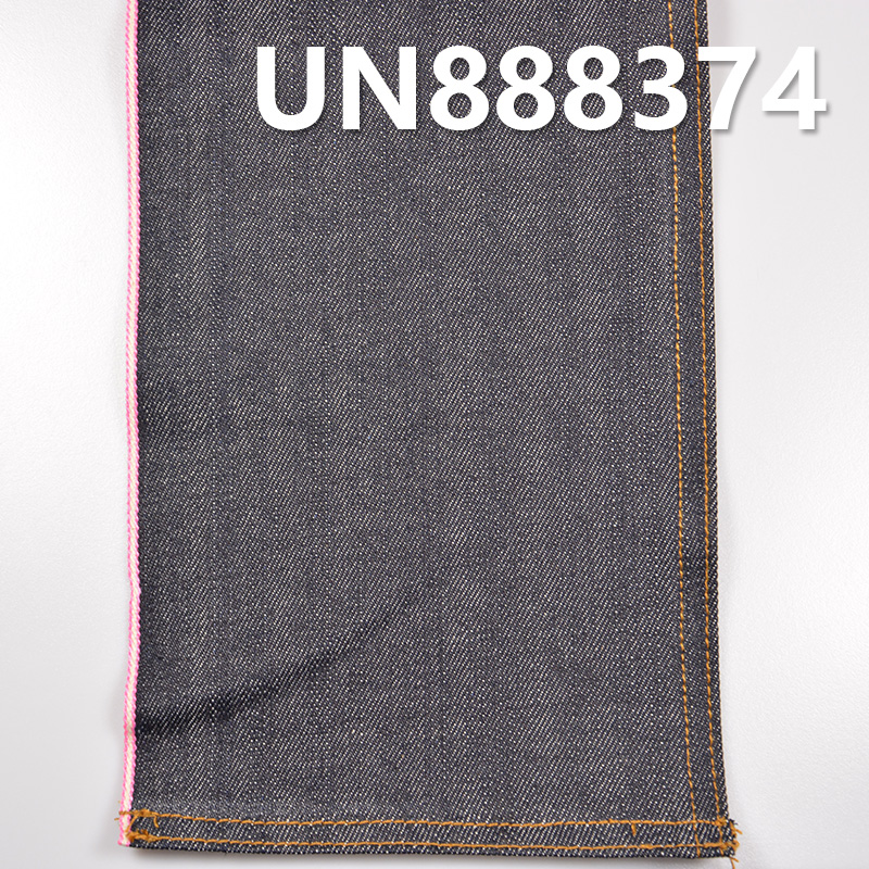 100%棉竹节右斜红边牛仔布 13oz 29/30" UN888374