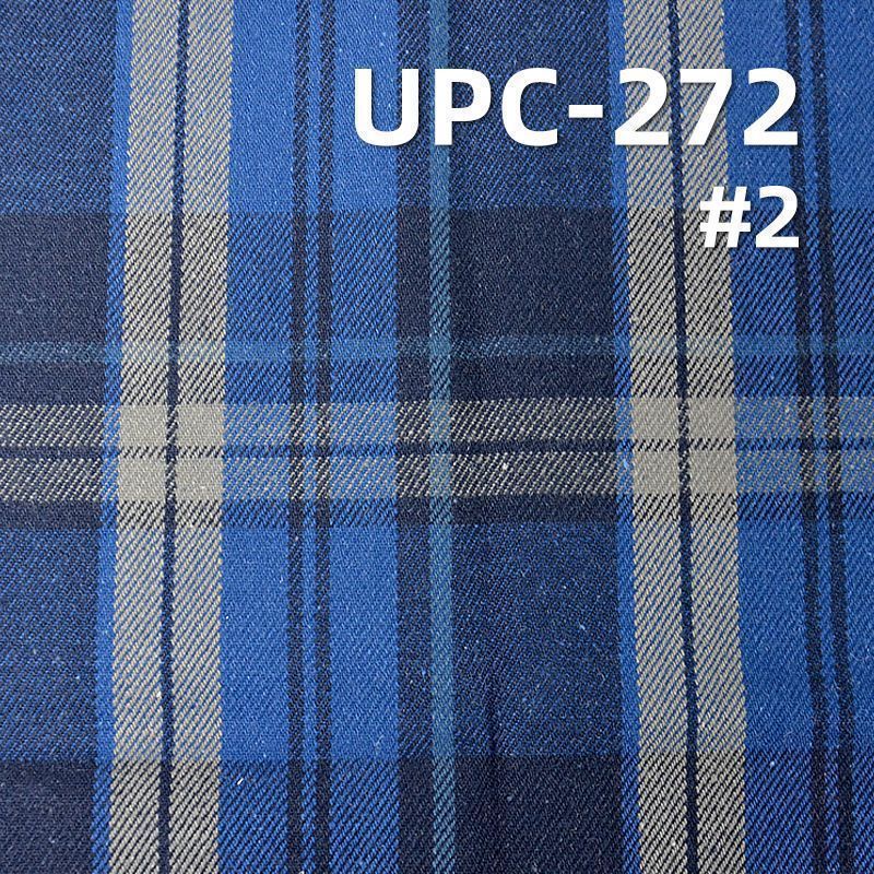 全棉精梳环锭纺加厚色织格仔布 285g/m² 57/58" UPC-272