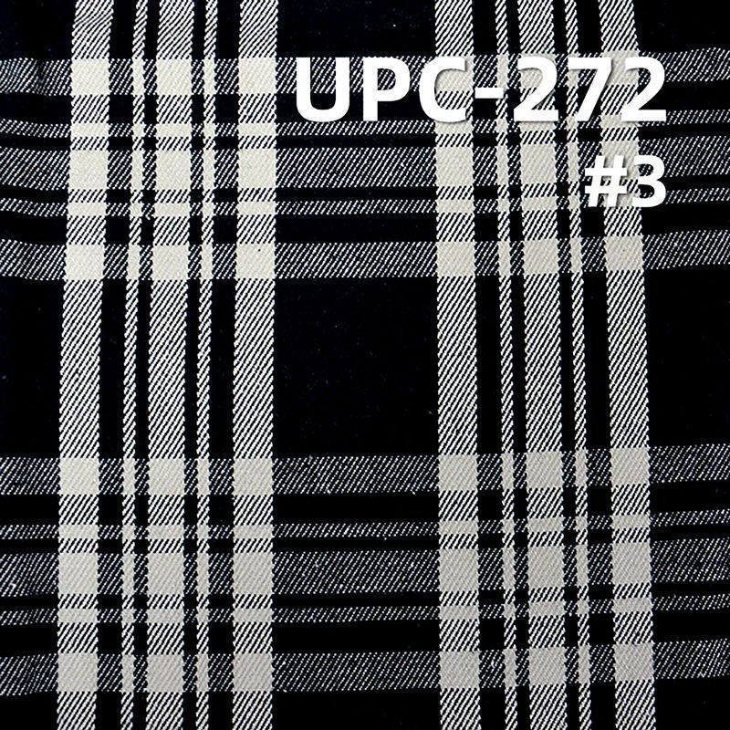 全棉精梳环锭纺加厚色织格仔布 285g/m² 57/58" UPC-272