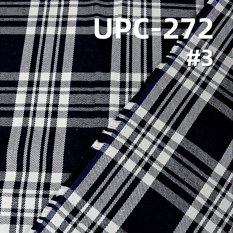 全棉精梳環錠紡加厚色織格仔布 285g/m² 57/58" UPC-272