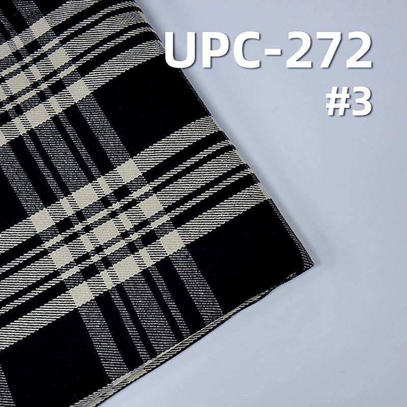 全棉精梳环锭纺加厚色织格仔布 285g/m² 57/58" UPC-272