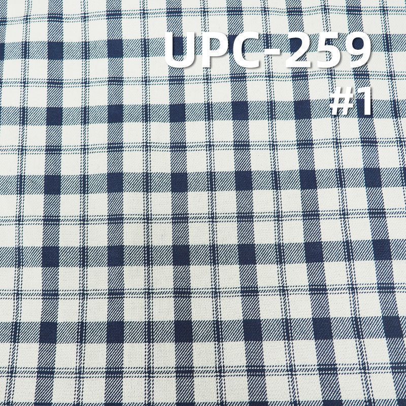 100%棉学院风色织格仔布 270g/m² 57/58" UPC-259