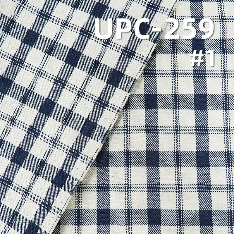 100%棉學院風色織格仔布 270g/m² 57/58" UPC-259