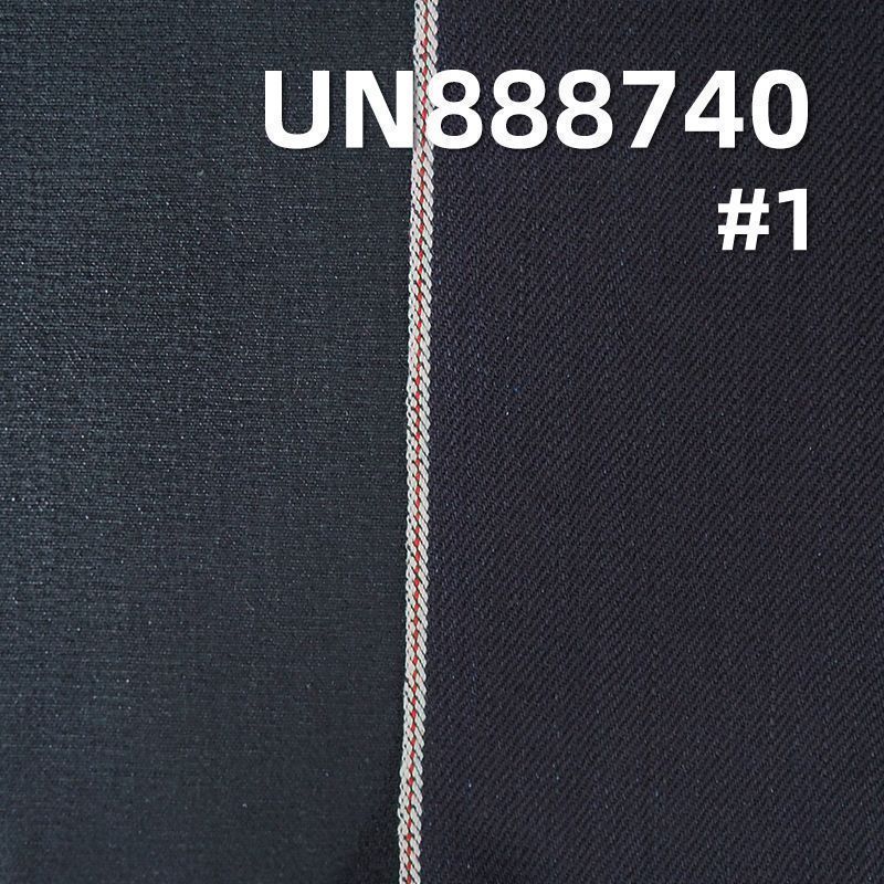 全棉直竹兰经黑纬右斜红边牛仔布 30/31" 13OZ UN888740