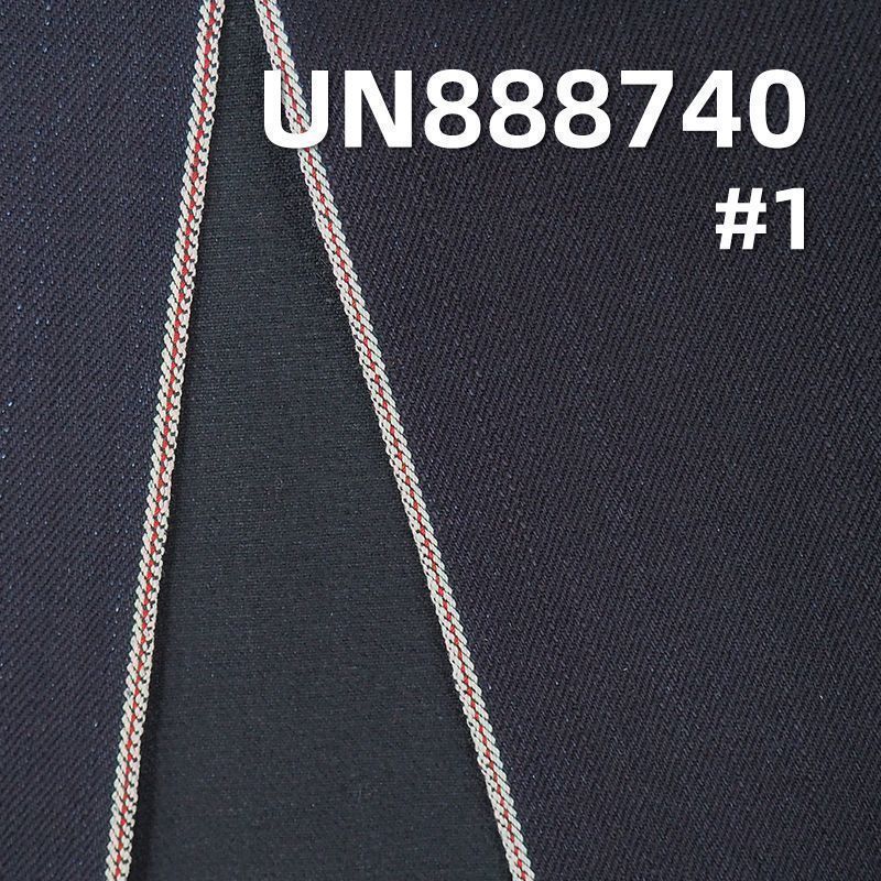 全棉直竹兰经黑纬右斜红边牛仔布 30/31" 13OZ UN888740