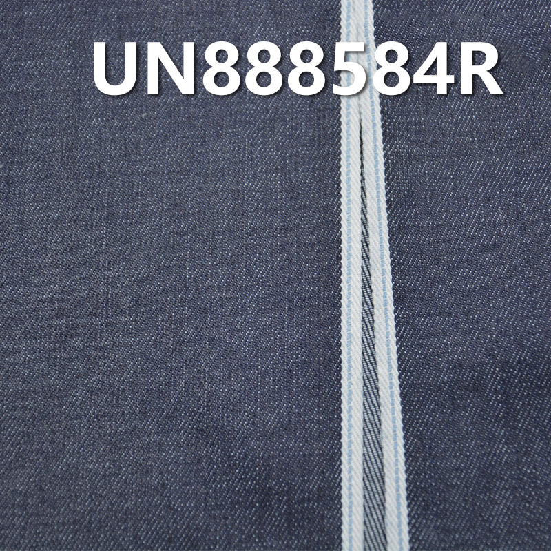 全棉竹節退漿右斜色邊牛仔布 12oz 30/31" UN888584R