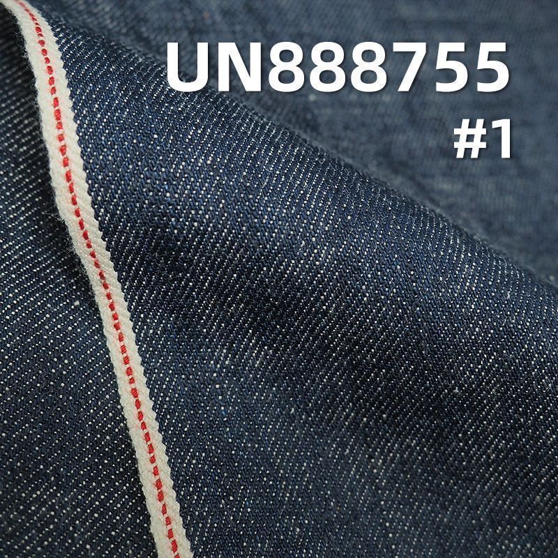 100%棉橫豎竹右斜紅邊牛仔布  31/32"  13oz UN888755