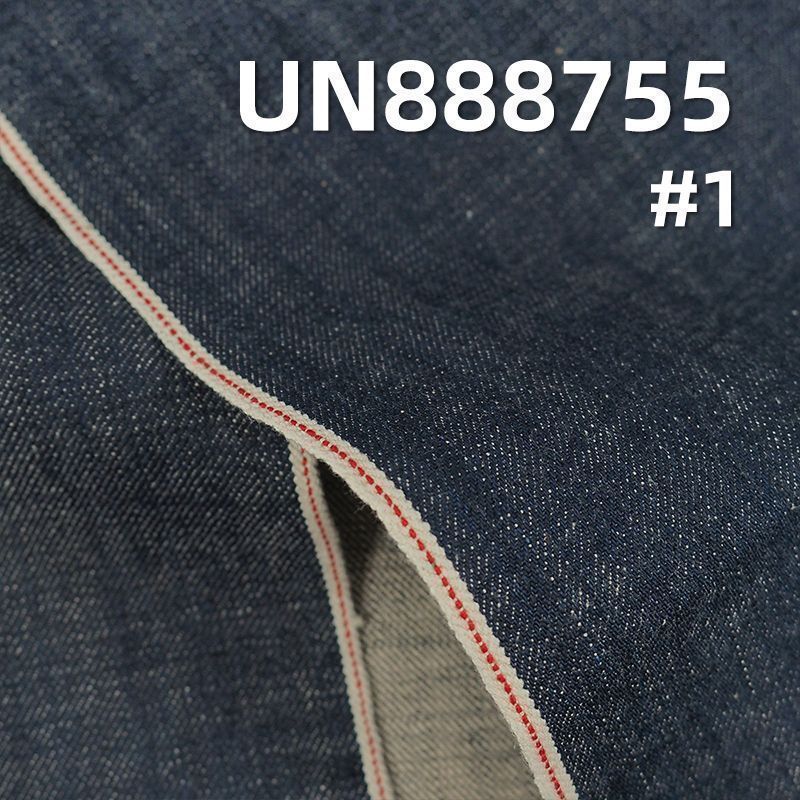 100%棉横竖竹右斜红边牛仔布  31/32"  13oz UN888755