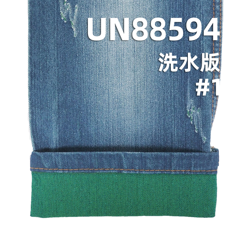 彩色色织牛仔布|10安士(oz)棉涤弹力竹节彩牛|弹力色牛|右斜纹牛仔布|色纬牛仔布|牛仔裤 牛仔裙面料