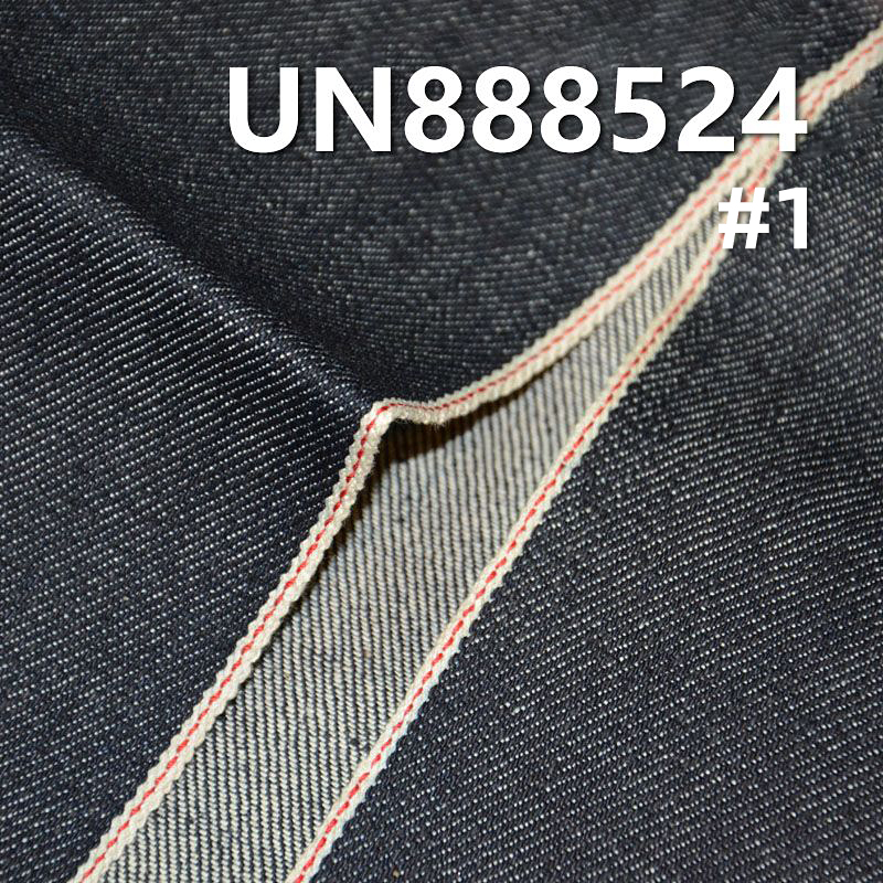 全棉竹节右斜牛仔 12OZ 32/33" 全棉竹节右斜红边牛仔布 UN888524