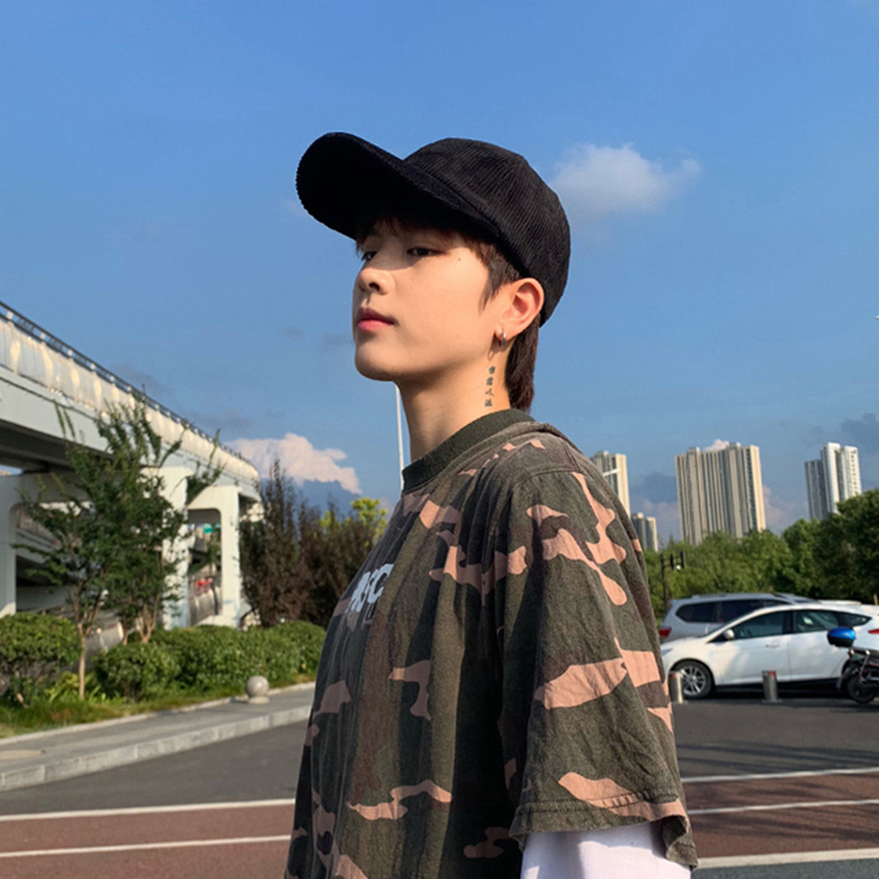 韩版灯芯绒时尚百搭鸭舌帽：型男冬季必备神器