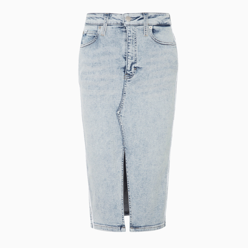 CK Jeans开衩包臀牛仔半身裙：打造性感熟女的神器