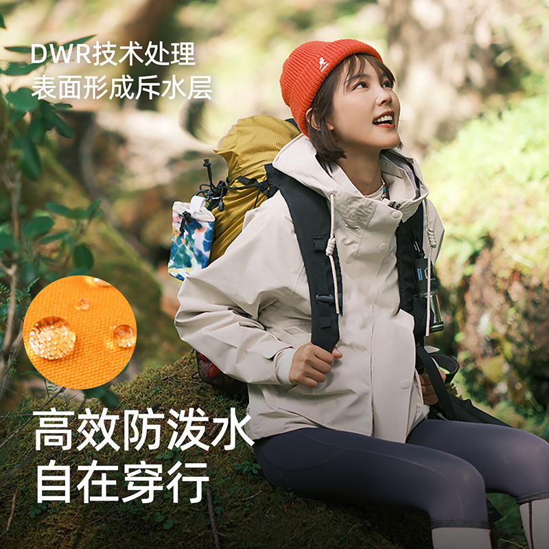 三防面料 思凯乐专业户外冲锋衣，一衣多穿，时尚随心切换