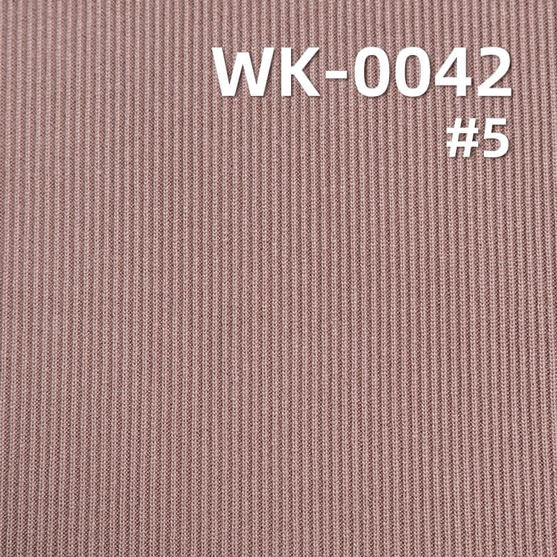 针织罗纹布|2*1罗纹坑条米线条|230g/m2涤纶弹力针织布|螺纹针织布|裙子 休闲裤 上衣面料