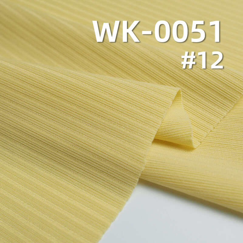 罗纹针织布|凉感坑条罗纹布|双面罗纹布|螺纹布|200g/m2涤纶弹力针织布|女士时装 上衣 裙子 裤子面料