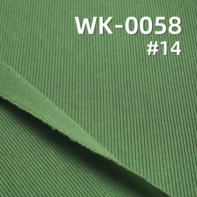 罗纹针织布|2*2罗纹法国坑条|双面罗纹布|螺纹布|260g/m2涤纶弹力针织布|打底衫 裙子 裤子 休闲服面料