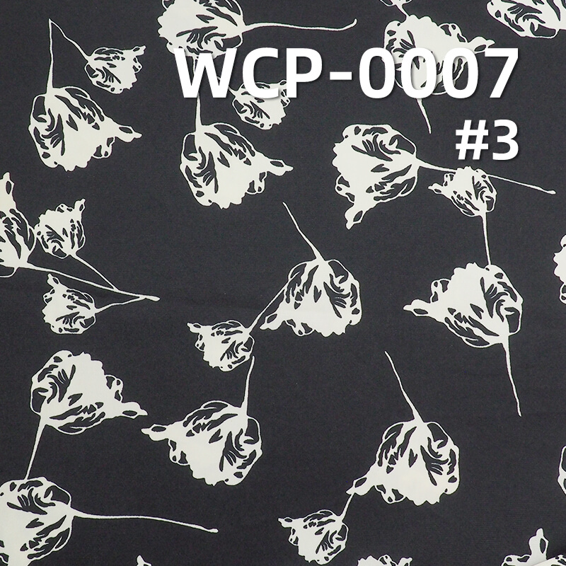 120g/m2涤纶色丁印花布|平纹缎印花布|垂顺爽滑|女装上衣 中国风裙子 汉服面料