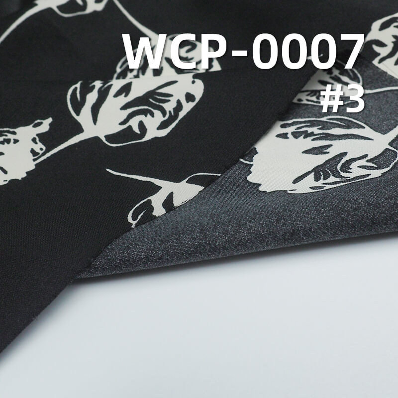 120g/m2涤纶色丁印花布|平纹缎印花布|垂顺爽滑|女装上衣 中国风裙子 汉服面料