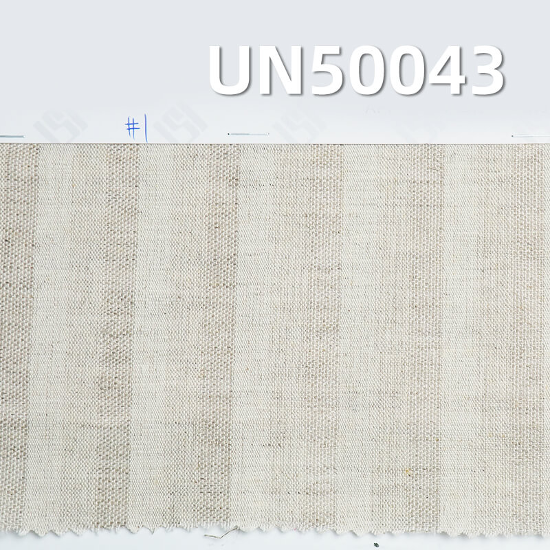 亞麻棉條子麻布 114g/m2 54/55" UN50043