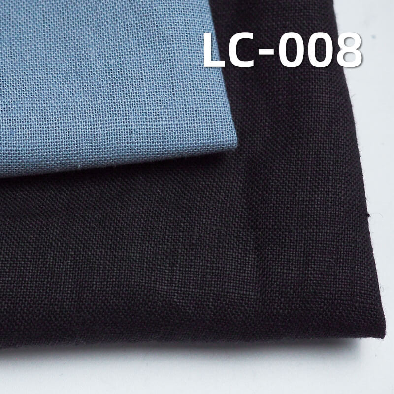 亚麻棉平纹布|140g/m2春夏款麻棉染色布|森系风格|裙子 上衣 服饰面料