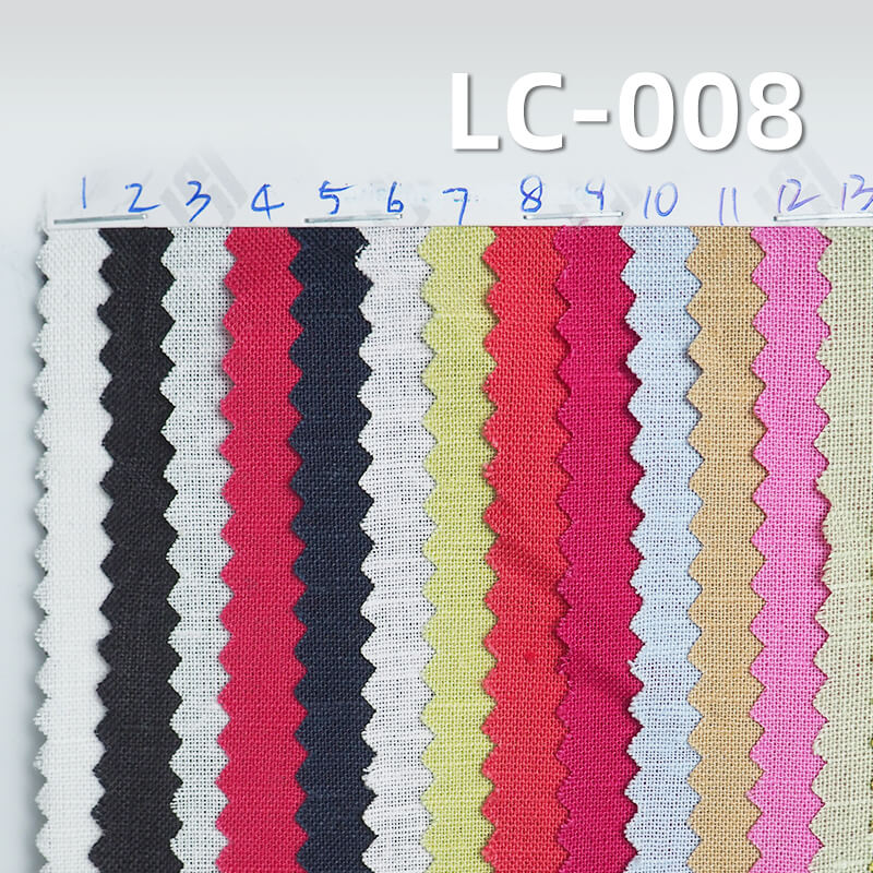 亚麻棉平纹布|140g/m2春夏款麻棉染色布|森系风格|裙子 上衣 服饰面料