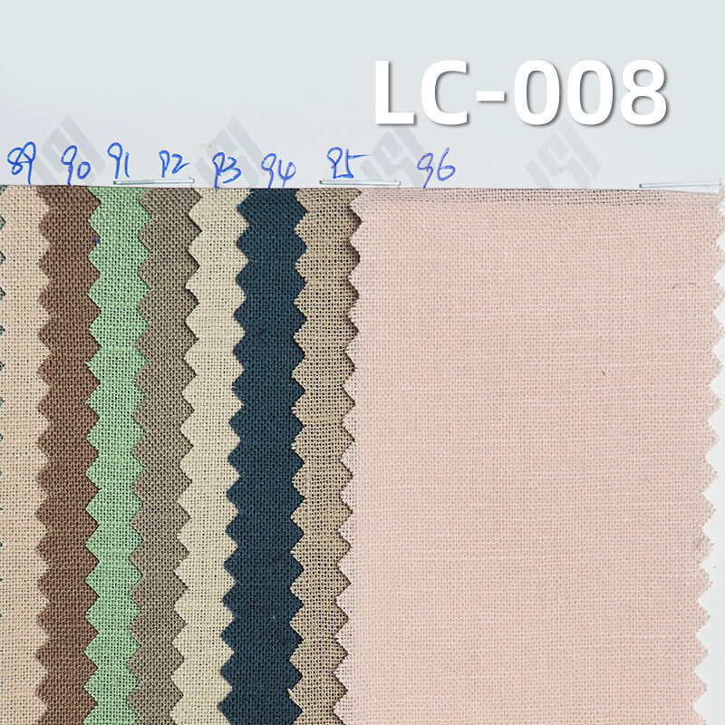 亚麻棉平纹布|140g/m2春夏款麻棉染色布|森系风格|裙子 上衣 服饰面料