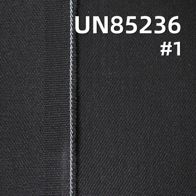 色织牛仔布|13.7安士(oz)黑面黑底牛仔布|棉粘四片右斜|硫化黑|可漂洗牛仔布|牛仔外套 牛仔裤面料
