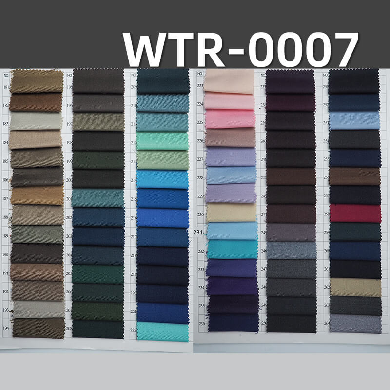 240g/m2 涤粘染色布|TR双面斜|TR哔叽|套装 礼服 校服 西服面料