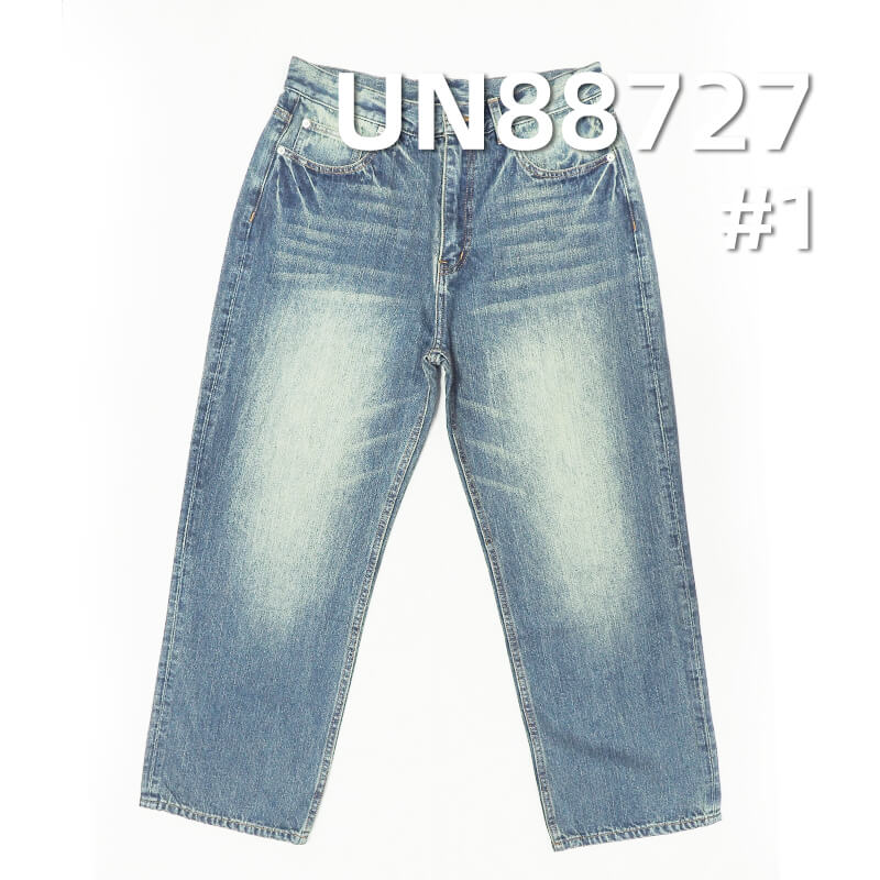 12.8安(oz)全棉竹节右斜纹牛仔布|纯棉牛仔布|竹节棉牛仔布|牛仔裤 牛仔外套 夹克面料