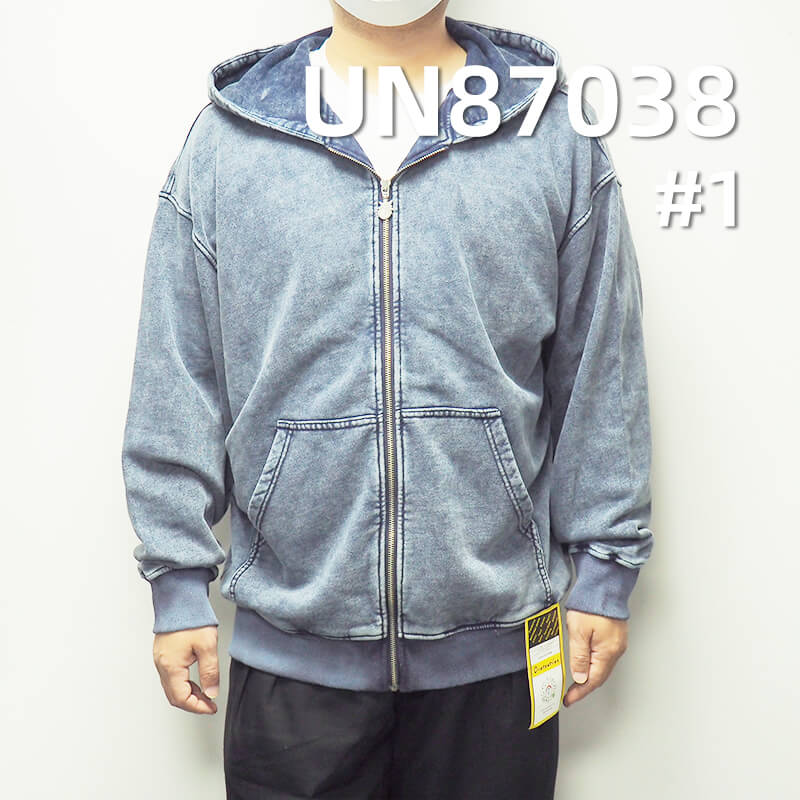 靛蓝针织牛仔布|340g/m2(10 oz)全棉针织牛仔|牛仔蓝卫衣布|弹力牛仔裤 牛仔卫衣 外套面料