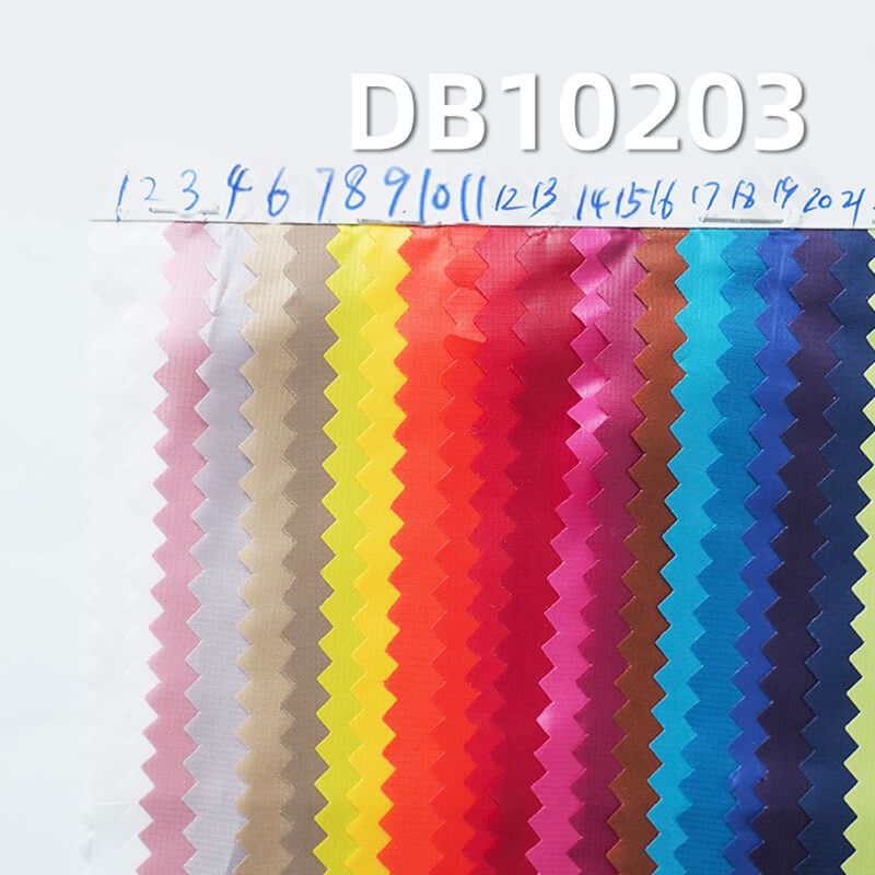 超亮光芝麻格染色布(0.8mm*0.8mm)|36g/m2全滌格子染色布|防水布料|戶外服 棉服 沖鋒衣面料