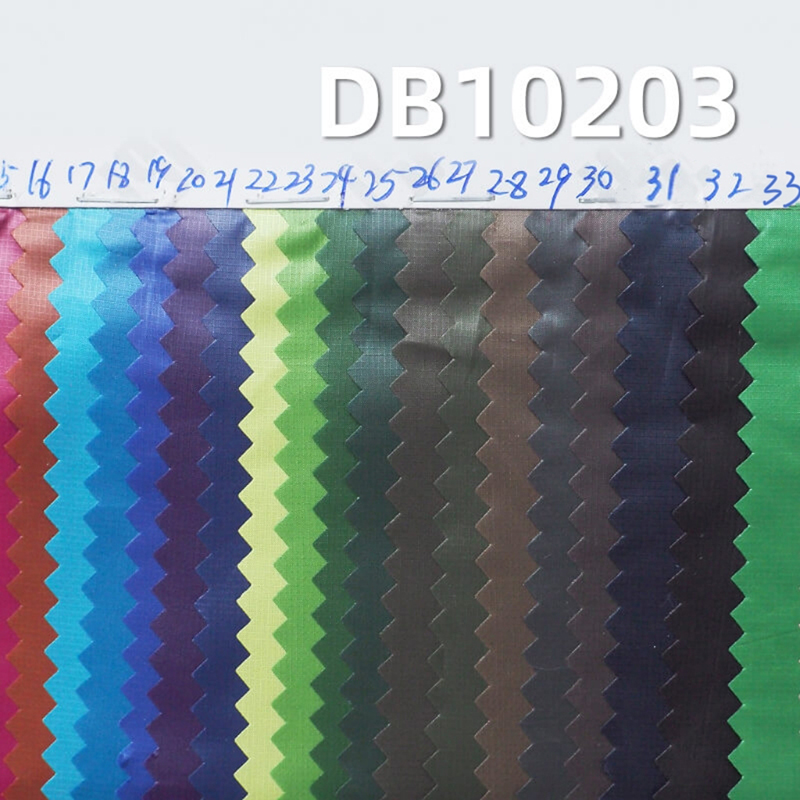 超亮光芝麻格染色布(0.8mm*0.8mm)|36g/m2全滌格子染色布|防水布料|戶外服 棉服 沖鋒衣面料