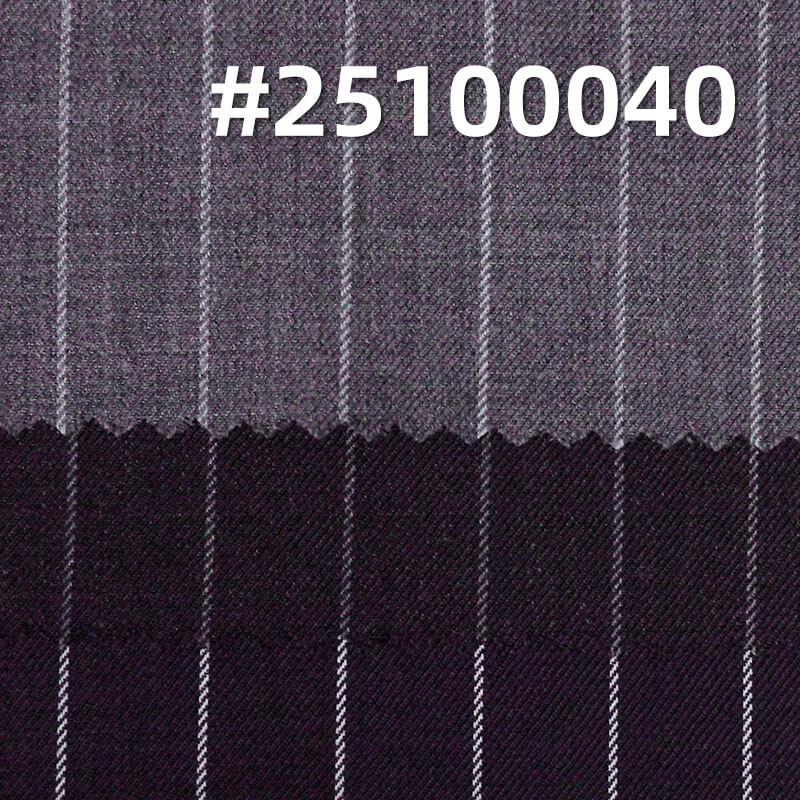 精纺羊毛条子布|275g/m2羊毛涤纶双面斜染色布|套装 裤子 裙子 上衣面料 精纺羊毛条子布|275g/m2羊毛涤纶双面斜染色布|套装 裤子 裙子 上衣面料
