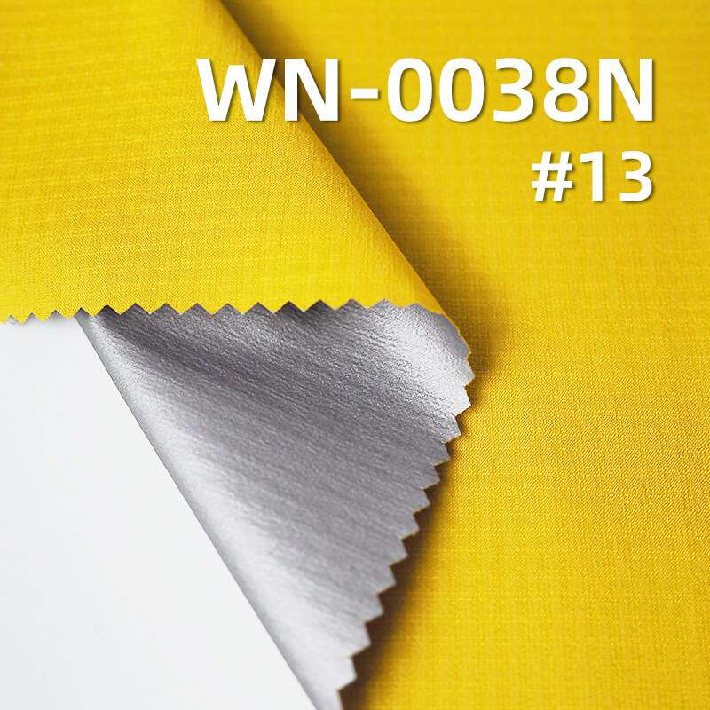 尼龙66双线格|63g/m2锦纶格子布(0.2*0.2)|二合一高透PU膜(银)|防水(透湿>7000,高水压>16000)|户外服 风衣面料 尼龙66双线格|63g/m2锦纶格子布(0.2*0.2)|二合一高透PU膜(银)|防水(透湿>7000,高水压>16000)|户外服 风衣面料