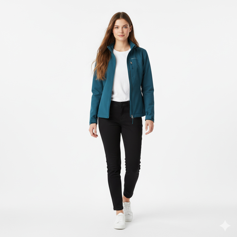 PU高透二合一布料|105g/m2涤纶平纹三防染色布|防水拒油耐污|户外服 冲锋衣面料