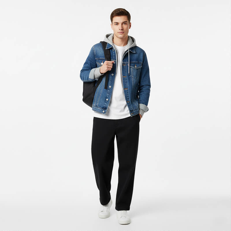 全棉直竹牛仔布|15.5安士(oz)厚款斜纹牛仔布|四片右斜|潮牌牛仔外套 牛仔裤面料