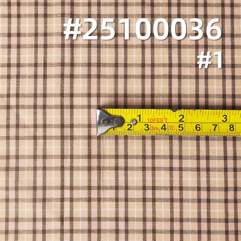 全棉色织格子布|90g/m2薄款纯棉平纹布|休闲衬衫 裙子面料