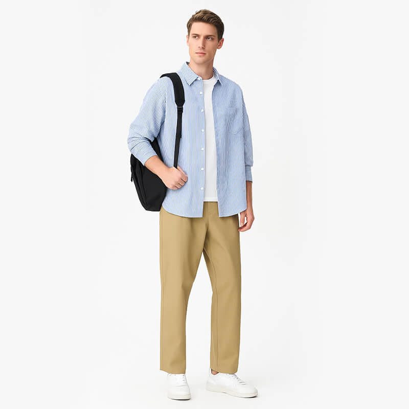 全棉色织条子布|118g/m2纯棉提花布料|时尚衬衫 裙子面料