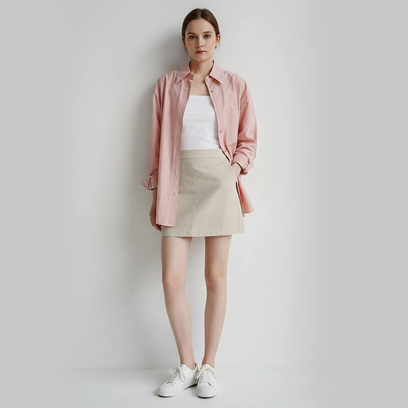 亚麻棉青年布|135g/m2平纹色织布|休闲衬衫 裙子面料