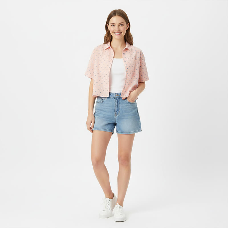 全棉色織布|94g/m2純棉蝴蝶結小提花布料|時尚襯衫 裙子面料 全棉色織布|94g/m2純棉蝴蝶結小提花布料|時尚襯衫 裙子面料