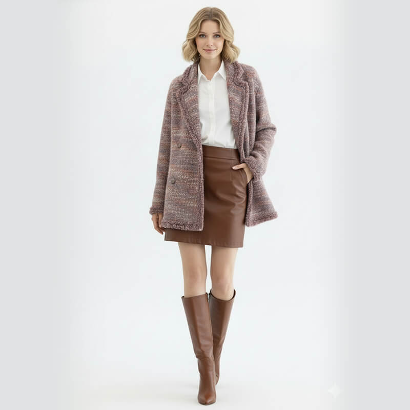 普罗旺斯阳离子毛呢|400g/m2圈圈粗纺七彩色呢料|针织毛呢|大衣 外套 帽子面料 普罗旺斯阳离子毛呢|400g/m2圈圈粗纺七彩色呢料|针织毛呢|大衣 外套 帽子面料