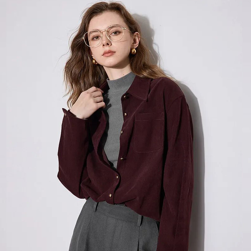 90S画报风港式时尚回归！16坑弹力灯芯绒